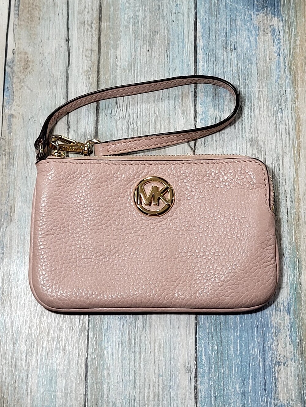 Michael Kors Wristlet with Gold Logo